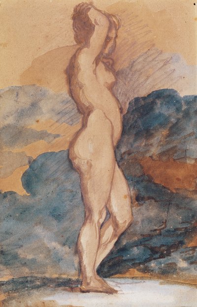 Çıplak Kadın Çalışması by Theodore Gericault