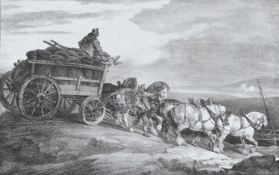 Kömür Arabası [sic.], 1821. by Theodore Gericault