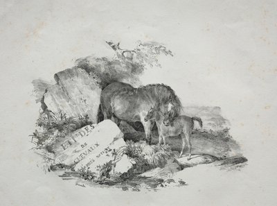 Kısrak ve tayı by Theodore Gericault