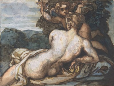 Bir Manzarada Venüs ve Aşk Tanrısı, Annibale Carracci recto