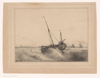 deniz manzarası by Theodore Gudin