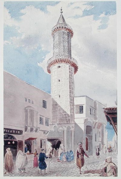 Rue de Chartres ve Rue Bab-Azoun, Cezayir