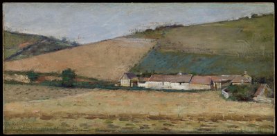Tepeler Arasında Bir Çiftlik, Giverny, 1887 dolayları by Theodore Robinson