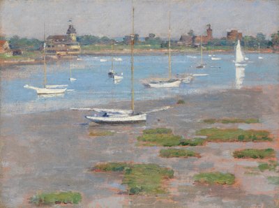 Alçak Gelgit, Riverside Yat Kulübü, 1894. by Theodore Robinson