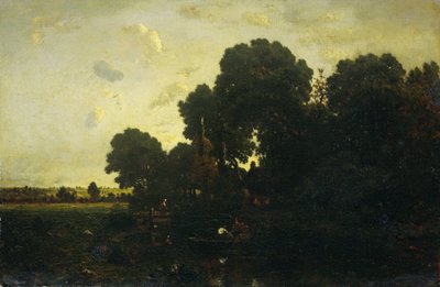 alacakaranlık by Theodore Rousseau