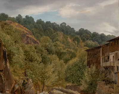 Auvergne kırsalı by Theodore Rousseau