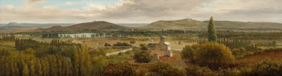 Moselle Nehri Yakınındaki Panoramik Manzara, c. 1830. by Theodore Rousseau