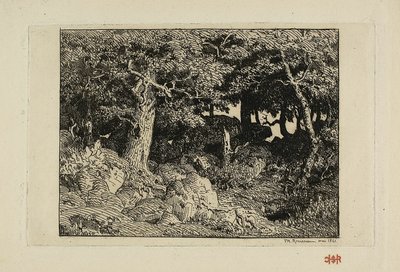 Kaya Meşeleri by Theodore Rousseau