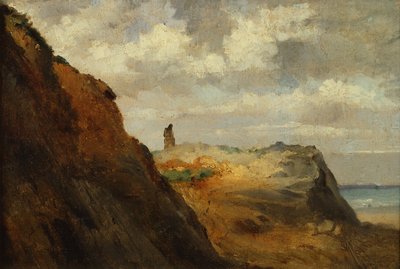 Granville Sahili (tuval üzerine yağlı boya) by Theodore Rousseau
