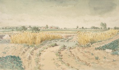 Buğday Tarlaları, 1865. by Theodore Rousseau