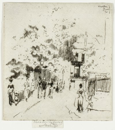 Banka Tatili, Beaufort Caddesi Köşesi, Chelsea by Theodore Roussel