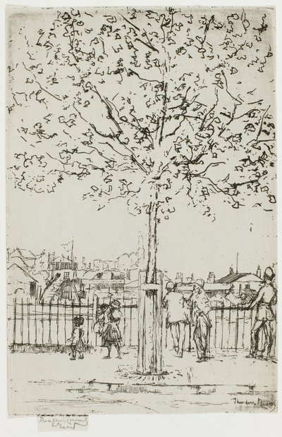 Chelsea Embankment, Haziran, 17:00, 1889 by Theodore Roussel