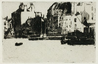 Chelsea Sarayları (Siyah Beyaz Versiyon) by Theodore Roussel