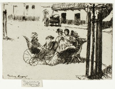 Küçük Kızlar ve Bebek Taşıyıcıları, Chelsea Dolgusu by Theodore Roussel