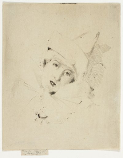 Pierrot, Lady A.C. by Theodore Roussel