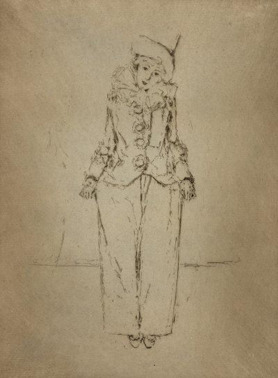 Pierrot en Pied, Lady A.C. by Theodore Roussel
