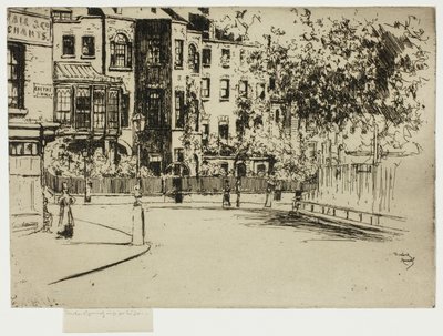 Cheyne Walk Köşesi, Chelsea by Theodore Roussel