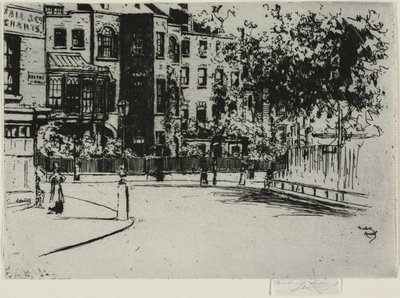 Cheyne Walk Köşesi, Chelsea by Theodore Roussel