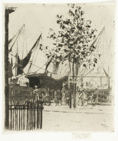 Luna Caddesi Köşesi, Chelsea Dolgusu by Theodore Roussel