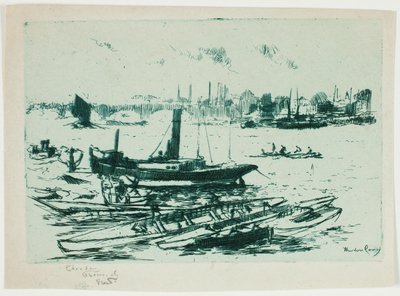 Steam Lansmanı, Chelsea Embankment by Theodore Roussel