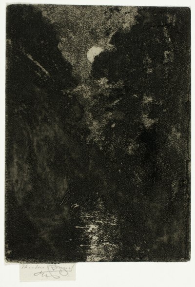 Ay Işığında Ağaçlar by Theodore Roussel
