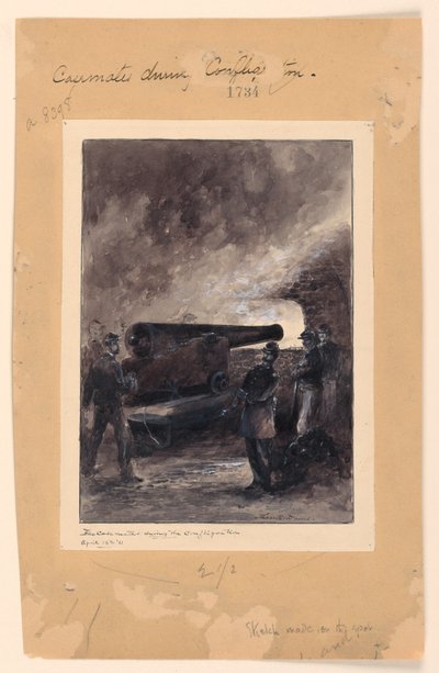 Yangın Sırasında Bir Kazamat Silahı by Theodore Russell Davis