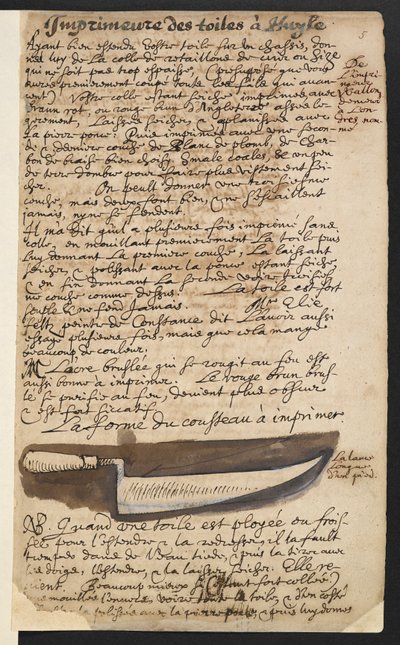 Hazırlama bıçağı (resim) by Theodore Turquet de Mayerne