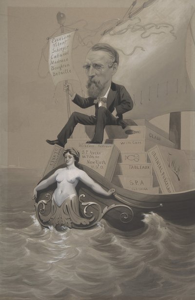 Samuel P. Avery Hazinelerini Denizin Ötesinde Taşırken, yakl. 1875-80. by Theodore Wust
