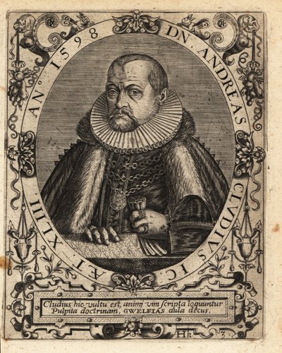 Andreas Cluten, Alman hukukçu by Theodore de Bry