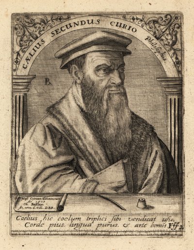 Celio Secondo Curio, İtalyan hümanist by Theodore de Bry