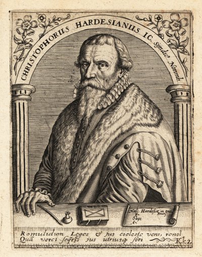 Christoph Herdesianus, Alman avukat by Theodore de Bry