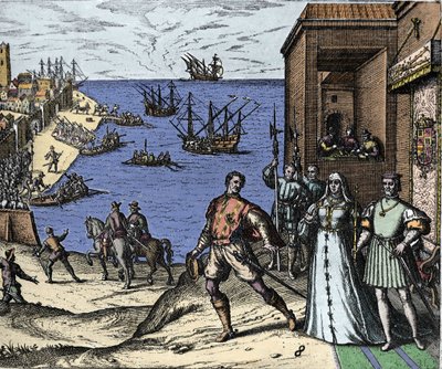 Christopher Columbus ve Pinzon kardeşler, Yeni Dünya için 03/08/1492