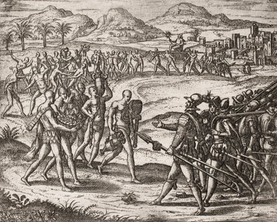 İspanyol yerleşimciler tarafından Kızılderililere uygulanan suçların tanımı - Conquistadors
