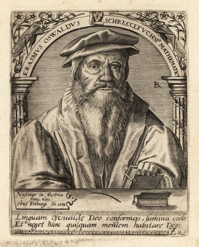 Erasmus Oswald Schreckenfuchs, Avusturyalı hümanist. by Theodore de Bry