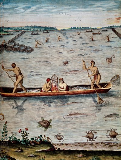Theodor de Bry (1528-1598) tarafından gravür, Virginia