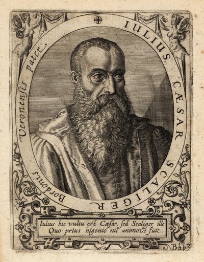 Giulio Cesare della Scala, İtalyan bilim adamı. by Theodore de Bry