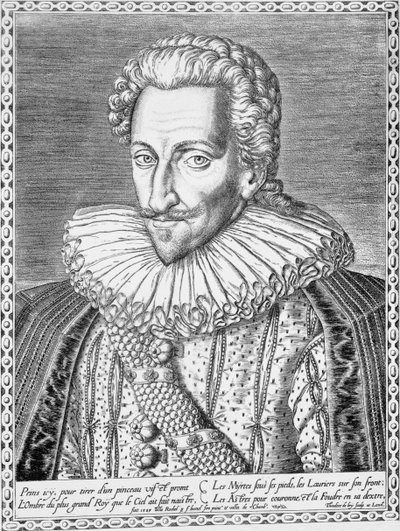 Navarre Kralı olarak Fransa Kralı IV. Henri, 1589 by Theodore de Bry