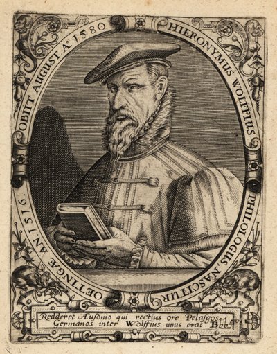 Hieronymus Wolf, Alman tarihçi by Theodore de Bry