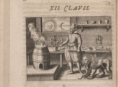 Tripus Avrevs için illüstrasyon, yani seçkin kimyagerlerin üç incelemesi.., 1618 by Theodore de Bry