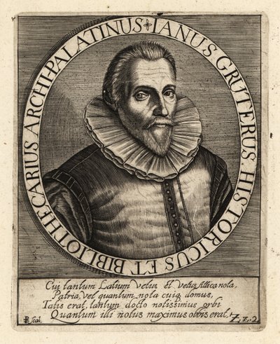 Jan Gruter, Flaman doğumlu filolog by Theodore de Bry