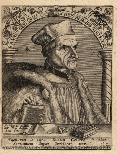 Kaisersbergli Johann Geiler by Theodore de Bry