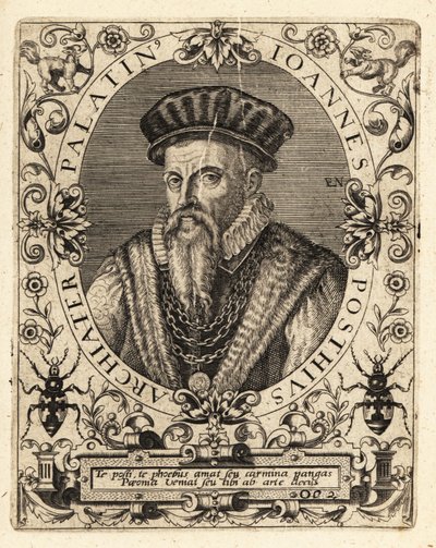 Johannes Posth, Alman hümanist ve doktor by Theodore de Bry