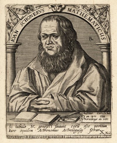 Johannes Schoner, Alman bilge by Theodore de Bry