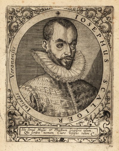 Joseph Justus Scaliger, Fransız dini lider. by Theodore de Bry