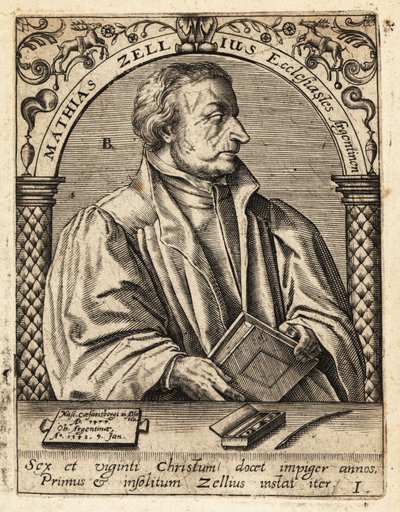 matthäus zell by Theodore de Bry