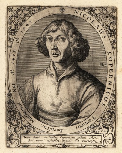 Nicolaus Copernicus, Rönesans dönemi bilgesi. by Theodore de Bry
