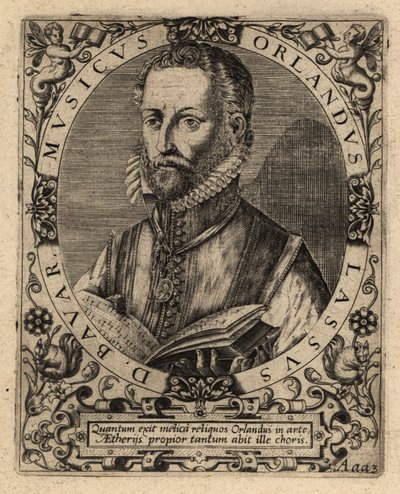 Orlande de Lassus, çok sesli besteci. by Theodore de Bry