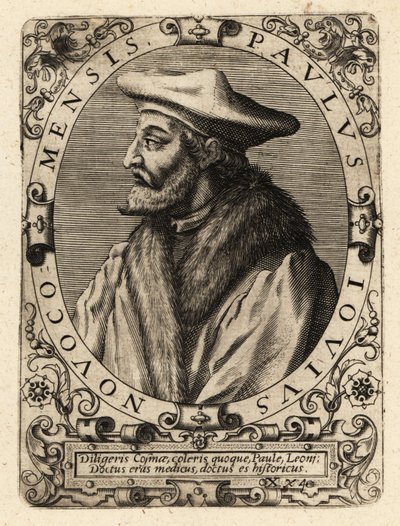 Paolo Giovio, İtalyan doktor. by Theodore de Bry