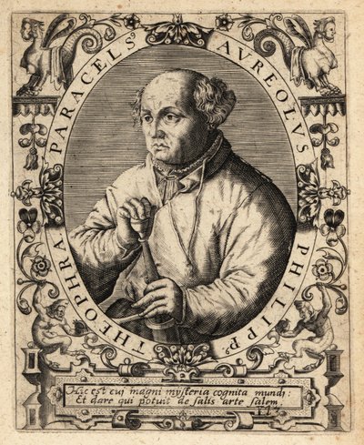 Paracelsus, İsviçreli doktor, simyacı ve astrolog by Theodore de Bry