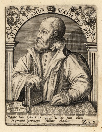 Petrus Ramus, Fransız hümanist. by Theodore de Bry